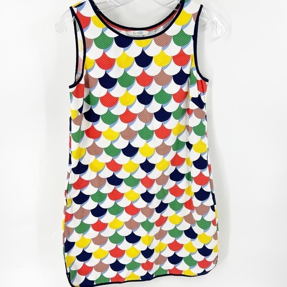 ✅ Boden Rainbow Scallop multicolor Dress SIZE 6 - Picture 1 of 5